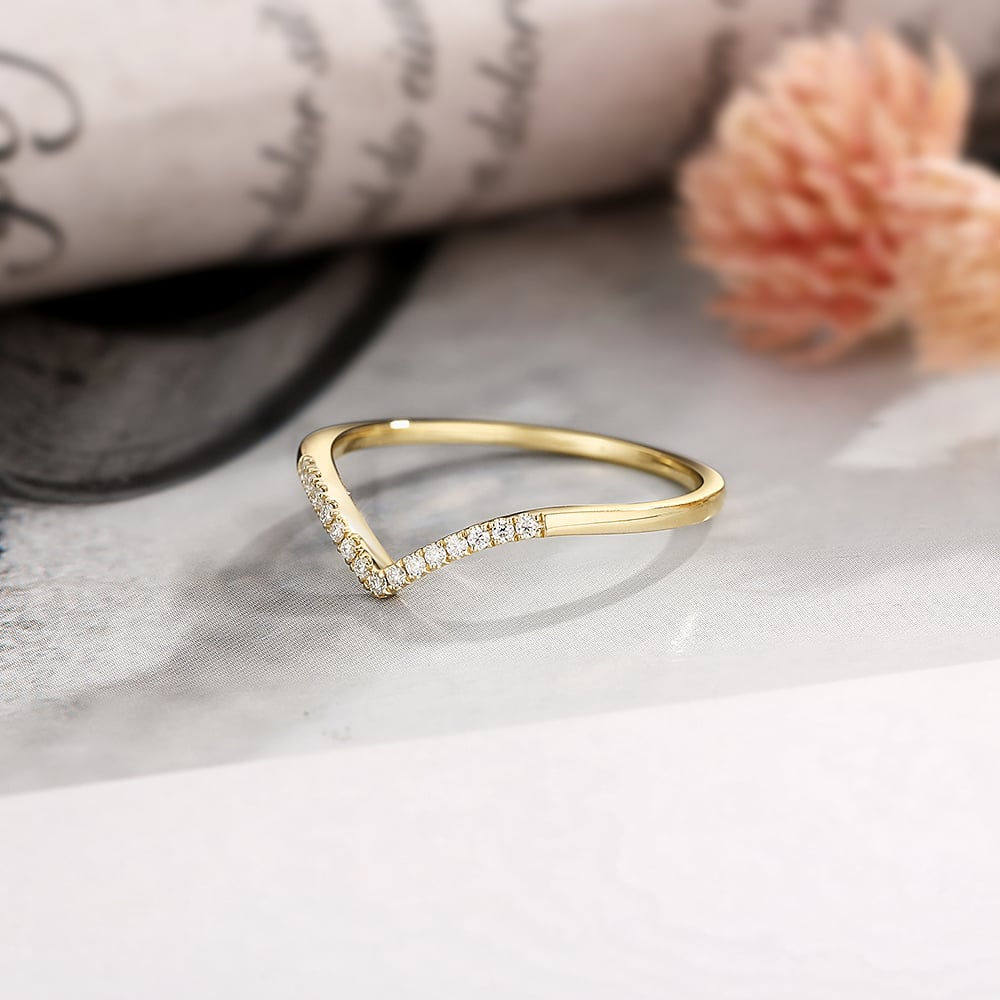 Curved Matching Wedding Band